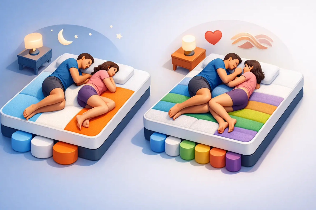 Firmness Zones Comparison for Better Shared Sleep