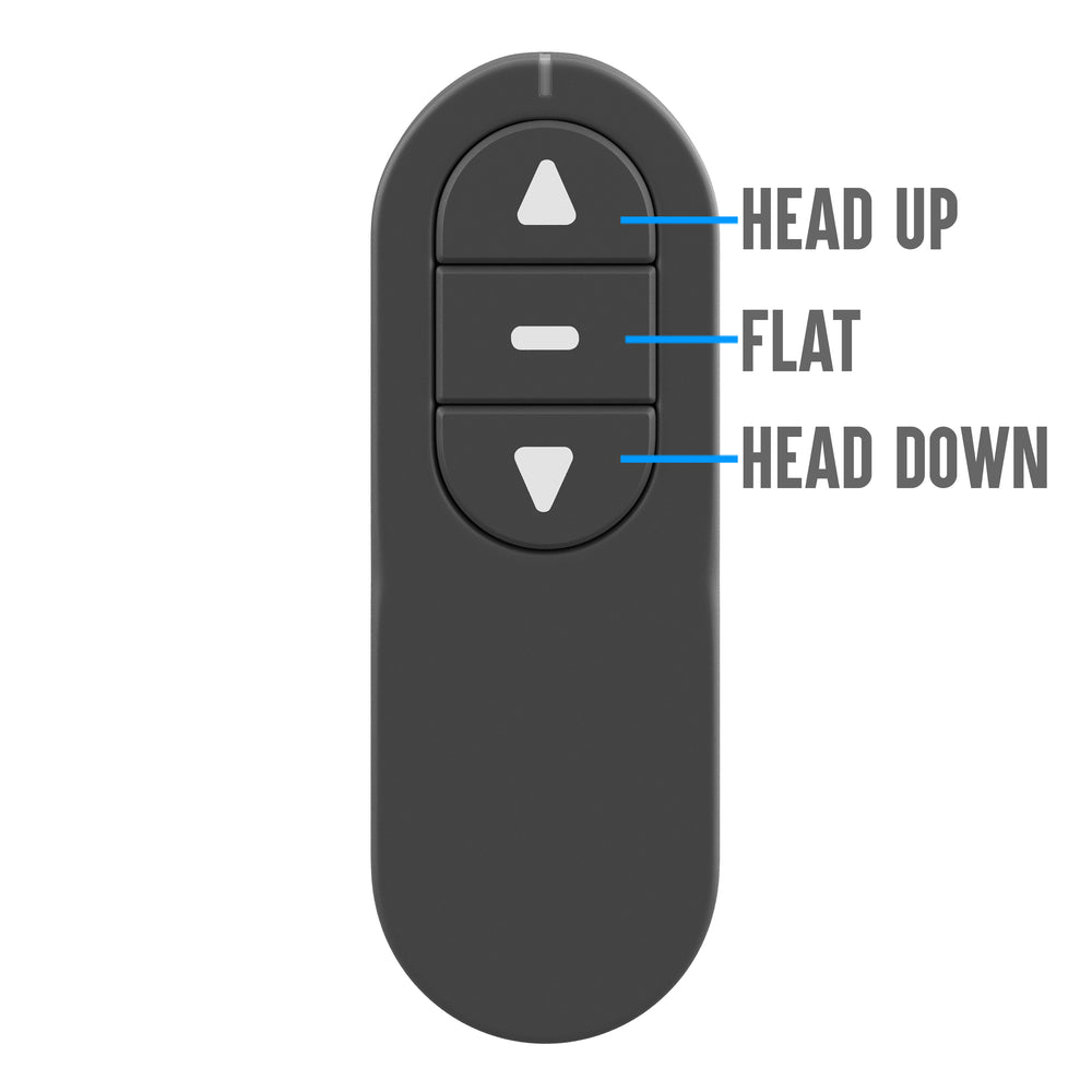 adjustable bed hand control on white background