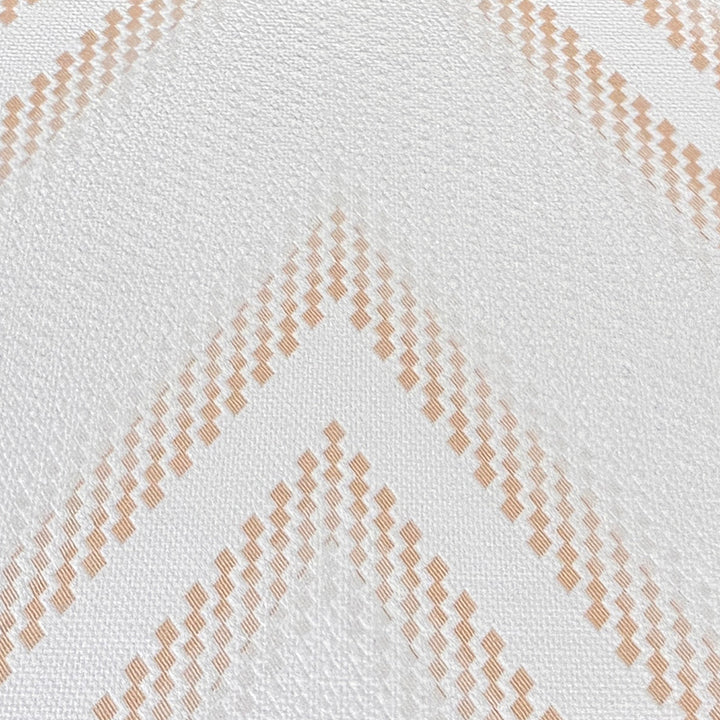 Textured fabric with a subtle copper pattern on a light background