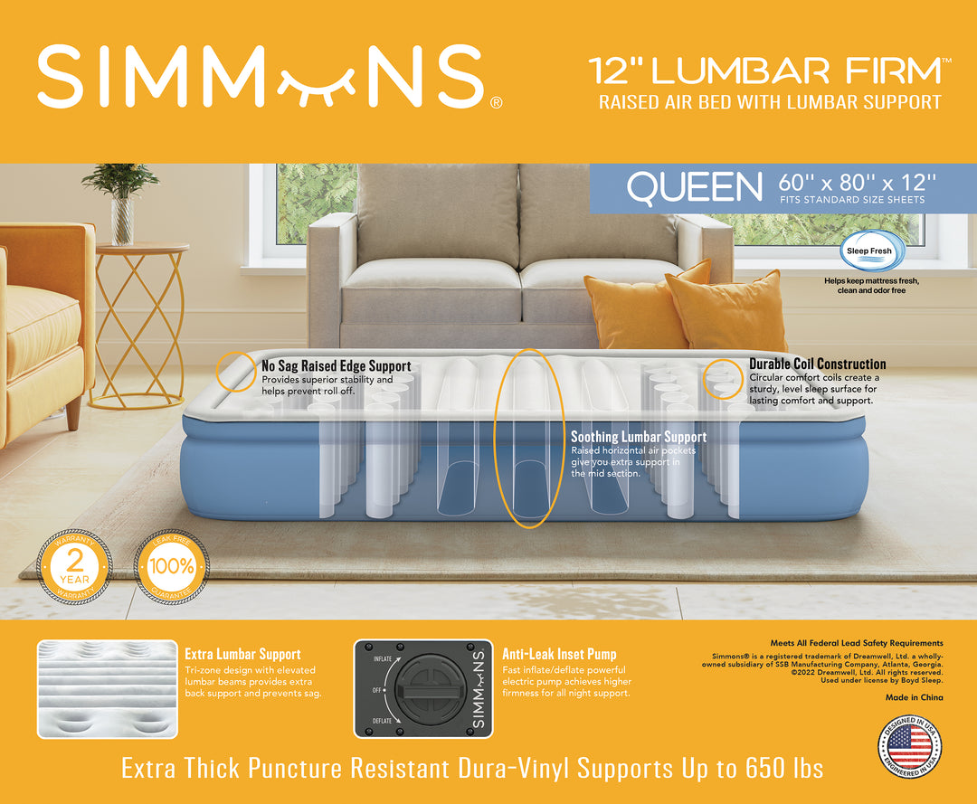 Simmons­® 12" Lumbar Plus Express Bed
