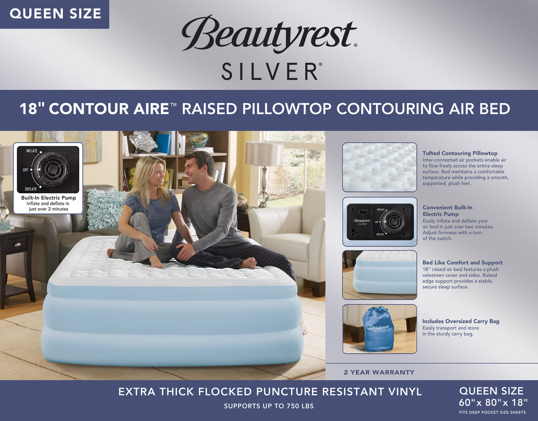 Beautyrest® Silver® Contour Aire™ Express Bed