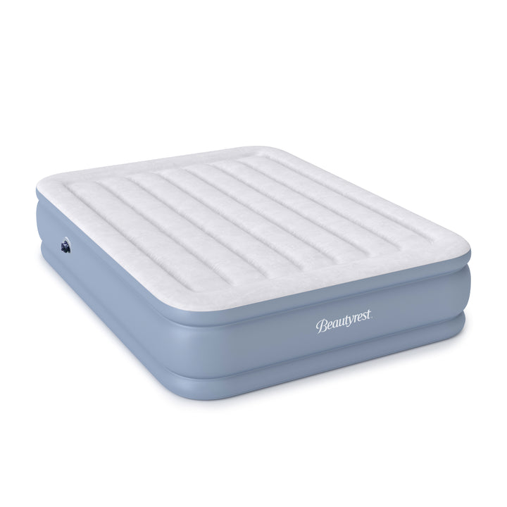 Inflatable mattress with Beautyrest branding on a white background